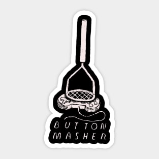 button masher Sticker